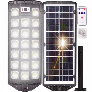 Uličná lampa - Pouličné svietidlo 2000 W 30000 lm solárny výkon + DRŽIAK LAMPY BOOM SOLAR LAMPA